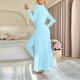 thumbnail image 4 of Pincandy Women's Solid Color Pajama Set - Crew Neck Long Sleeve Top & Pants, Casual & Comfortable for Homewear, 4 of 4