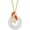 Gold Red, variant on Unisex Agate Unique Pink/Red Koi Carp 2 Cyprinoid Crystal Inlay Chinese Safty Knot Amulet Pendant Necklace Gothic Punk Fortune Fish Asian Art