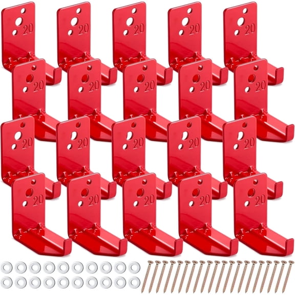 20-Pack Universal Fire Extinguisher Mounting Bracket – Wall Hook for 5 to 40 lb Fire Extinguishers
