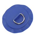 thumbnail image 3 of Patch anneau en D multifonctionnel en PVC et acier inoxydable pour bateau, anneau circulaire en D pour bateau gonflable, kayak, canot, bleu ciel, 3 of 4