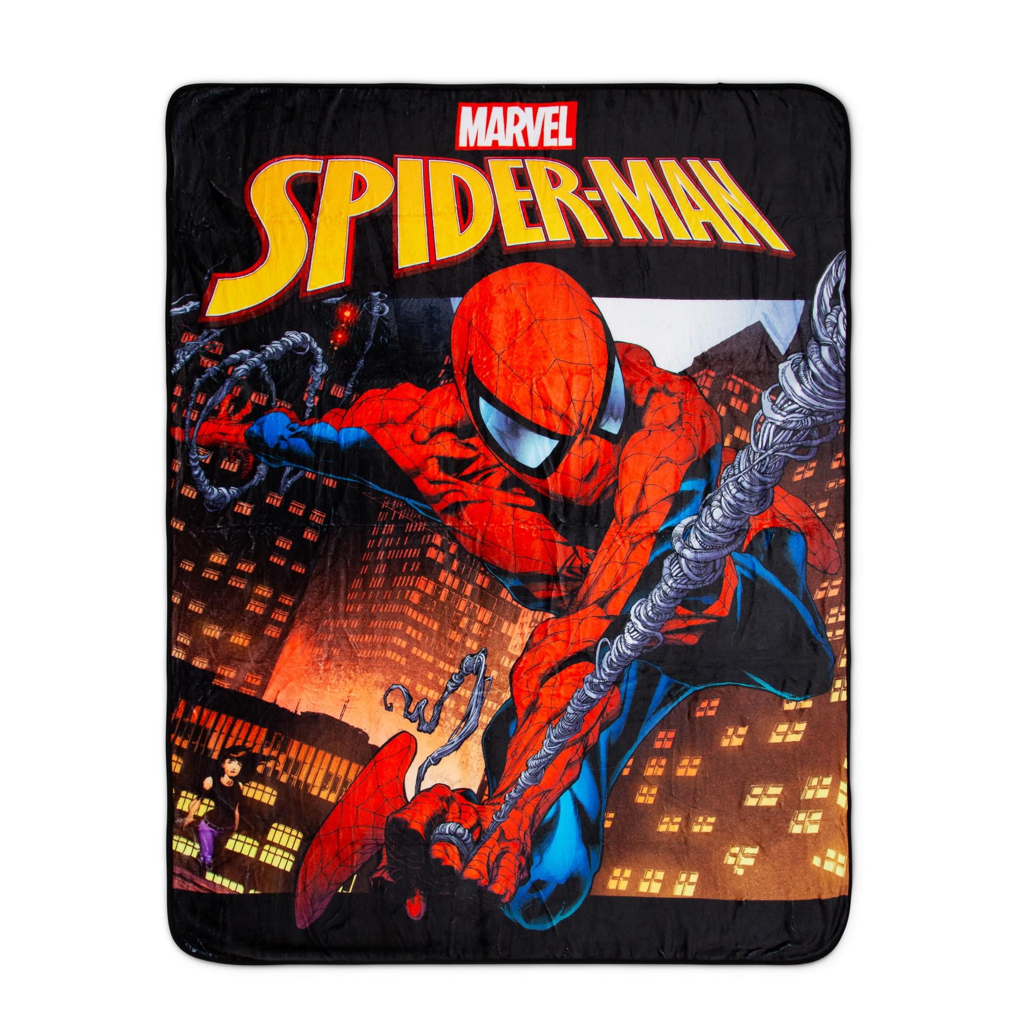 Spider-Man, Spidey Webs Silk Touch Comfy Wsleeves, 48x71 inches
