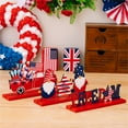 thumbnail image 3 of ReTeiv 4th of July Decorations Wood Tabletop Decorations Independence Day USA Signs Declaration Patriotic Desk Ornament Table Centerpiece Home Room Party Decor, 3 of 3