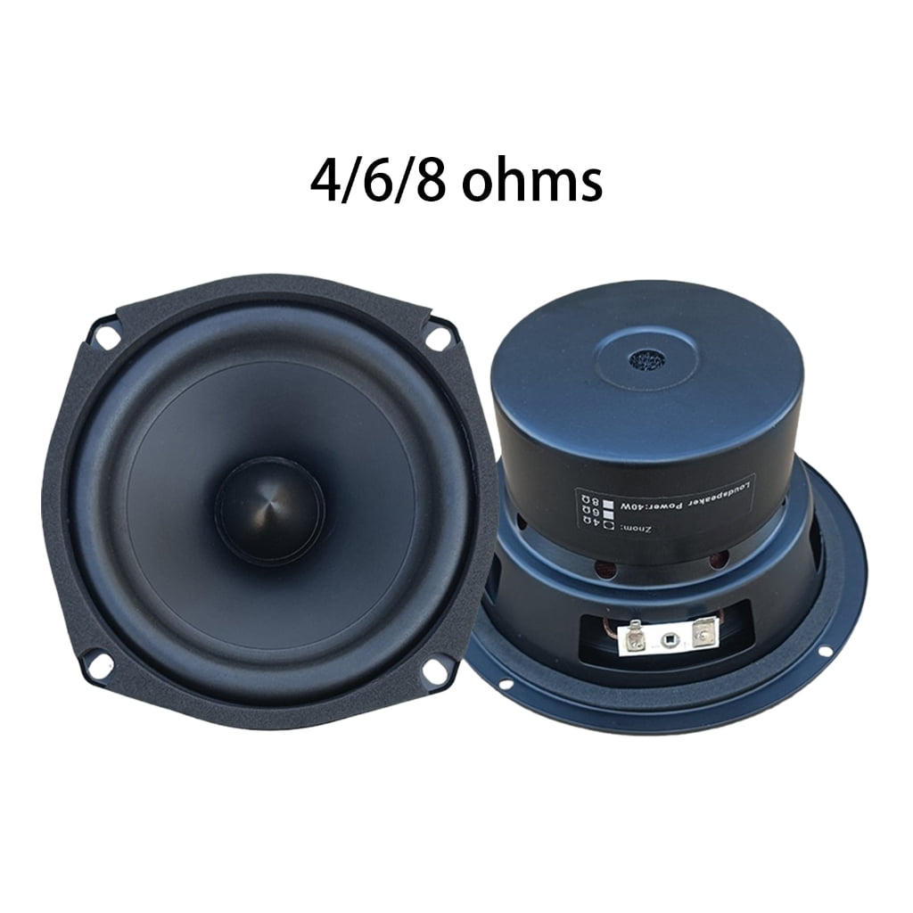 Jesscasday High Performances 5.25" Square Bass Speaker HiFi Tuned Design Metal Structure For Music Studio