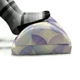 thumbnail image 5 of Abstract Foot Rest, Retro Disc Shaped Semi-Circle Thin Strips Geometric Boho Design, Non-Slip Backing Ergonomic Memory Foam Leg Support for Office, Violet Eggshell and Ceil Blue, by Ambesonne, 5 of 5