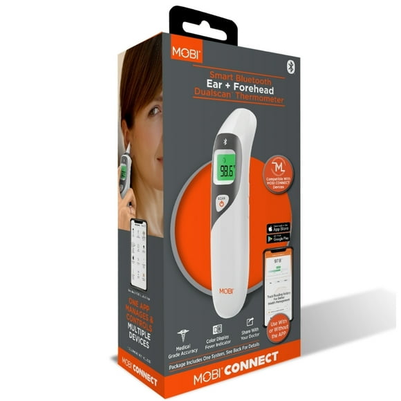 Mobi E-Health & Saftey Thermomètre Intelligent Lectures rapides sans contact, app