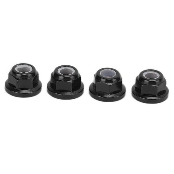 4PCS RC Nuts Aluminum Alloy Locking Nuts Replacement Parts For TRAXXAS UDR 1/7RC CarBlack