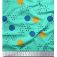thumbnail image 1 of Soimoi Rayon Crepe Fabric Geometric & Polka Dots Print Fabric by Yard 46 Inch Wide, 1 of 3
