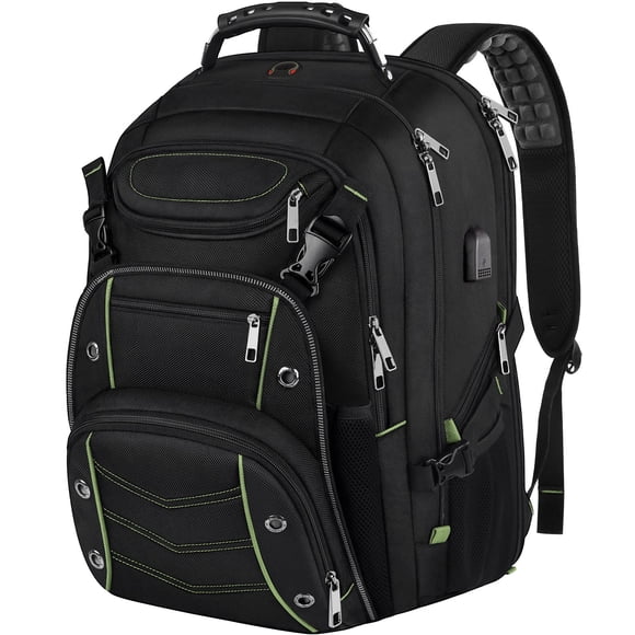 VECKUSON 18.4 Inch Laptop Backpack for Men and Women, 55L Extra Large Gaming Laptops Backpack with USB Charger Port, TSA Friendly Flight Approved and RFID Anti-Theft Pocket