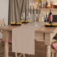 thumbnail image 2 of Table Runners 72 Inches Long Dress Scarves, Beige Solid Color Farmhouse Kitchen/Dining Table Runner, Coffee Tablerunners, Aesthetics Contemporary Luxury 14x72 Inch, 2 of 9