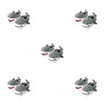 thumbnail image 1 of Sonducket Mujer Dibujos animados Invierno 2x Manténgase abrigado y acogedor con estas lindas pantuflas de seguridad inspiradas en tiburones de Type2 NO2, 1 of 1