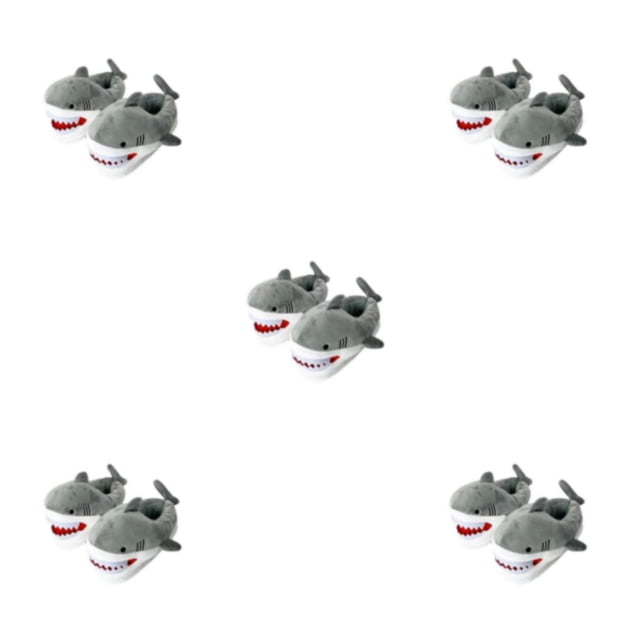 Sonducket Mujer Dibujos animados Invierno 2x Manténgase abrigado y acogedor con estas lindas pantuflas de seguridad inspiradas en tiburones de Type2 NO2