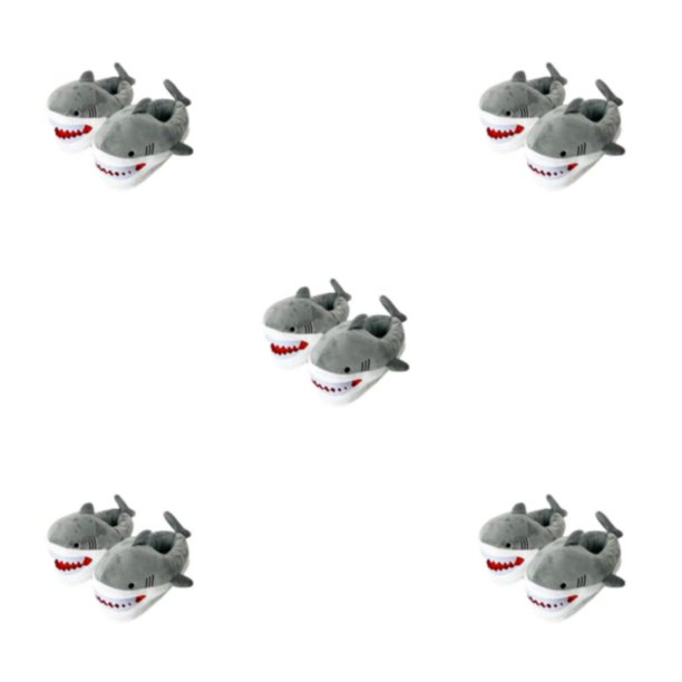 Sonducket Mujer Dibujos animados Invierno 2x Manténgase abrigado y acogedor con estas lindas pantuflas de seguridad inspiradas en tiburones de Type2 NO2