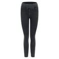 thumbnail image 5 of vigerkar Women's Stretch Denim Leggings with Pockets Grey, S, 5 of 8