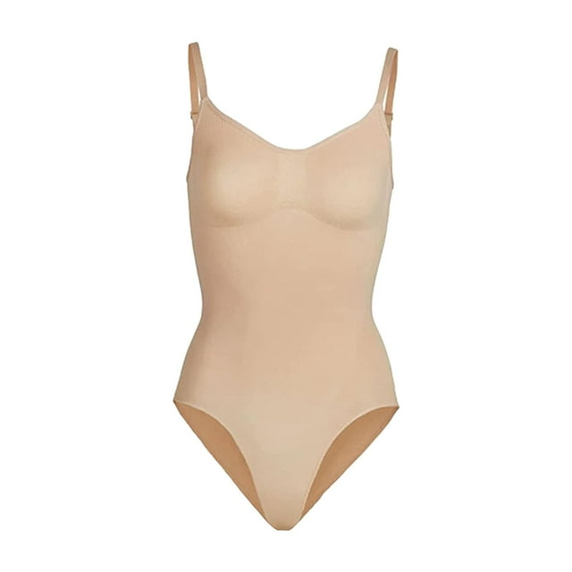Fajas Para Mujer Cómodo Body Sin Costuras Faja De Cuerpo Completo Para Mujer L Marrón SM SunniMix Body para Mujer