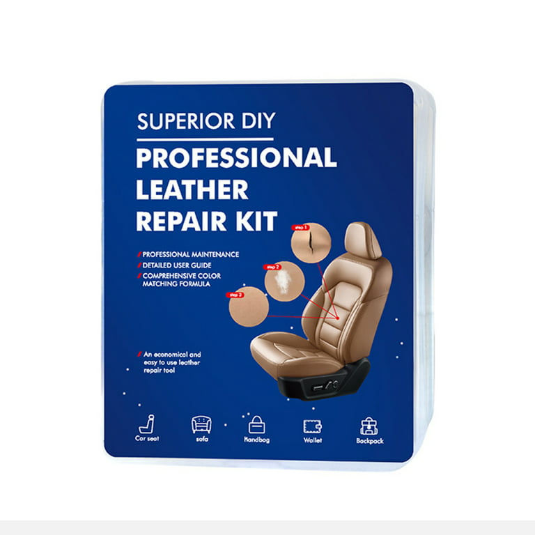 EUBUY DIY Leather Repair Kit for Car Seats Sofa Furniture Liquid Scratch  Filler Formula Repairs Couch Tears Burn Holes