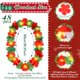 thumbnail image 2 of Collar Sherr con forma de leis hawaiano LED, 48 unidades, con iluminación LED, 85 cm, 2 of 7