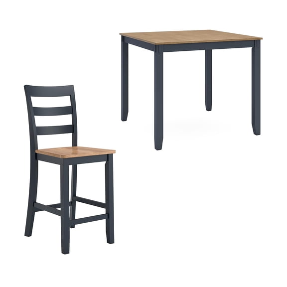 Ashley Furniture Gesthaven Blue Counter Height Dining Table Set - Set of 5