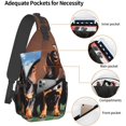 Dachshund Weiner dog Foldie Crossbody Bag Durable Small Sling Bag and