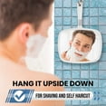 thumbnail image 5 of MIRRORVANA® Large Hand Held Mirror with Comfy Handle for Women and Men - Personal Barber Haircut Mirror to See Back of Head - Espejo de Mano - 9" x 13" (White), 5 of 8