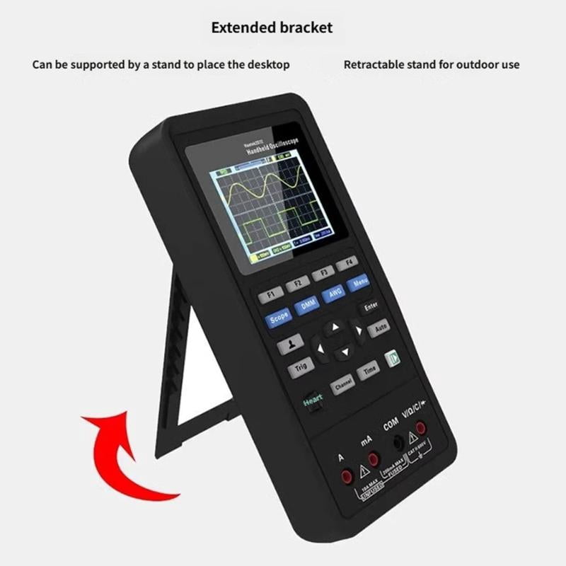 2D72 Double Channel Oscilloscope With Built In Multimeter And Signals Generator For Electronic Testing And Circuit Debugging