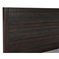 thumbnail image 3 of Camaflexi Carmel Solid Wood Platform Bed Frame with Headboard, King, Antique Walnut, 3 of 11