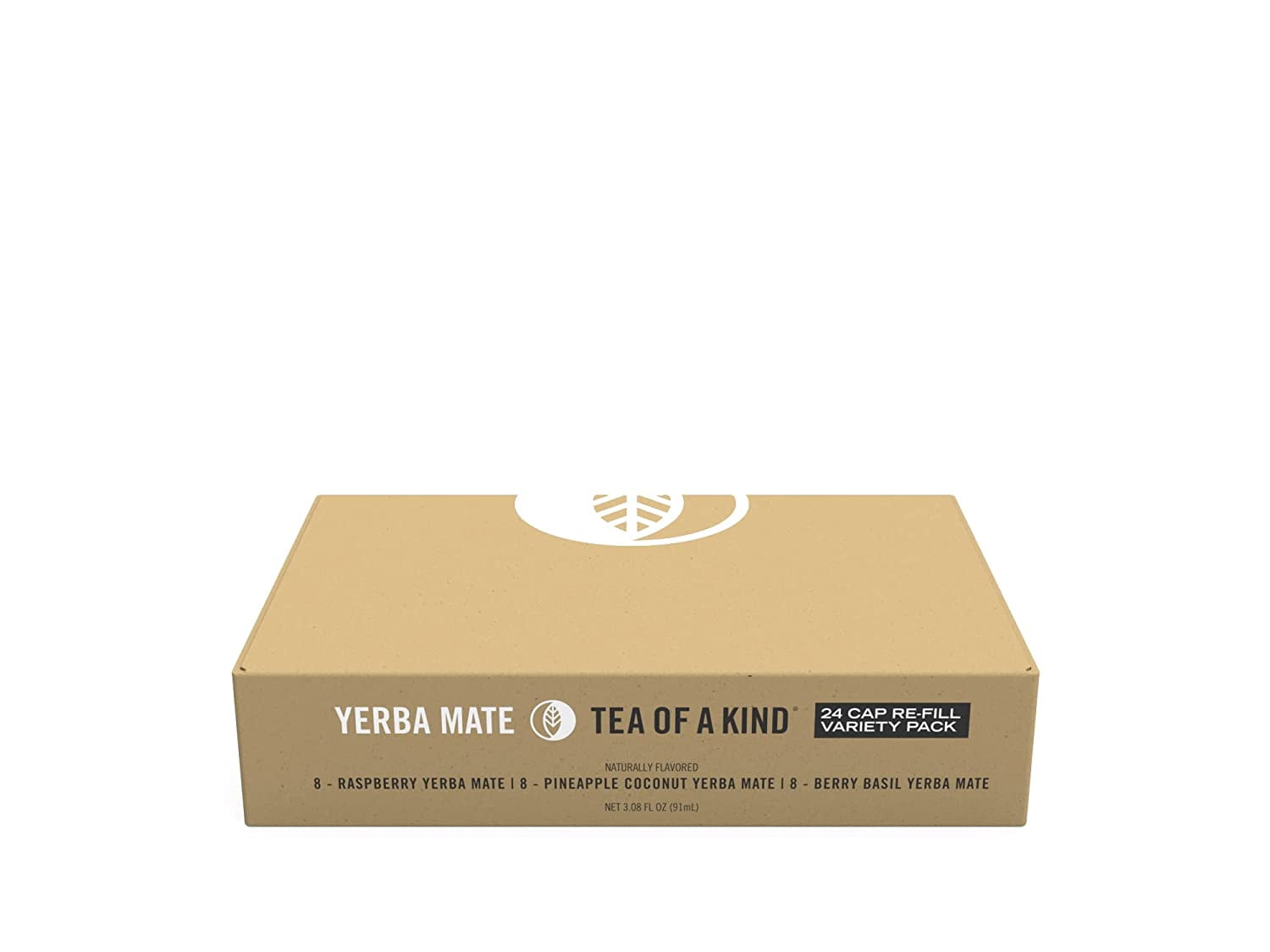 Tea of a Kind Drink Mix - 24 Caps Variety Pack - For TOAK® Reusable Bottle (Yerba Mate Variety Pack) Raspberry, Pineapple Coconut, Berry Basil