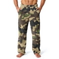 thumbnail image 2 of Garbnen Camo Mens Pajama Pants Fleece Wide Leg Sleeping Pants for Men Elastic Waist Baggy Fall Winter Warm Casual Fuzzy Soft Mens Pj Pants, 2 of 6