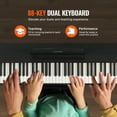thumbnail image 3 of VEVOR 88 Key Fully Weighted Digital Piano Dual Keyboard Simple Cabinet Bracket, 3 of 9
