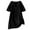 Black, variant on Wyobmus Women Linen T Shirt Lightweihgt Short Sleeve Long Blouse Summer Casual V Neck Cotton Tunic Shirts Black