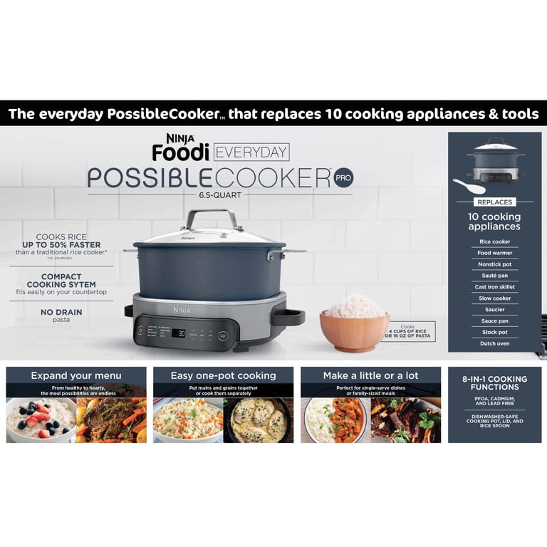 Ninja, Everyday PossibleCooker Pro, 6.5-Qt, 8 Cooking Functions