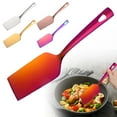 thumbnail image 4 of 1Pc Kitchen Spatula Metal Spatulas for Kitchen Use,Stainless Steel Serving Spatula for Flipping and Cooking, Ideal for Desserts, Cookie, Eggs Cookie, Lasagna or Pancakes, Multicolor(Silver,10.2x2.5"), 4 of 7