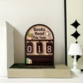 thumbnail image 5 of Wooden “Books Read This Year” Counter with 3 Digits | Reading Tracker Desk Decor for Book Lovers, Readers & Bibliophiles | Library, Study, Office Decorative Functional Bookmark, 5 of 8