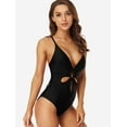 thumbnail image 3 of Women's Tummy Control One Piece Swimsuits V Neck Beach Bathing Suits, 3 of 5