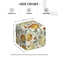 thumbnail image 4 of Naloa Autumn Pumpkins Leaves Tissue Box CoverLeather Tissue Holder Square Facial Tissue Case Facial Paper Organizer Dispenser for Bathroom, Vanity Countertop, Tabletop, Car, 4 of 8