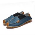 thumbnail image 4 of asdoklhq Womens Casual Shoes,Women's Comfortable Hollow Leather Printed Flat Casual Loafers Single Shoes, 4 of 8