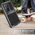 thumbnail image 6 of ELEHOLD for Samsung Galaxy S24 Ultra Case,Outdoor Sports Military Heavy Duty Full Body Cover with Built in Screen Protector Hidden Kickstand Shockproof Dustproof Case for Samsung S24 Ultra,Black, 6 of 9