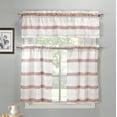 thumbnail image 1 of 3-Piece Akua Kitchen Curtain Set 58 in. W x 15 in. L in Coffee-Linen, 1 of 2