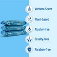 thumbnail image 4 of HygiCare Body & Face Wipes Verbena, 60ct, Bamboo, Soft, Ultra Thick, No Rinse, Perfect for Hiking Gym Camping, 4 of 7