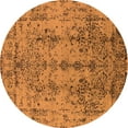 thumbnail image 1 of Ahgly Company Indoor Round Oriental Orange Industrial Area Rugs, 6' Round, 1 of 4