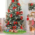 thumbnail image 4 of GZHJMY St Patrick's Day Tree Skirt Home Decoration Large Round Lucky Clover Christmas Tree Skirt for Holiday Party Home Christmas Day Ornaments, 47.2", 4 of 6