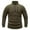 Army Green, variant on Men's Fleece Warm Spring Solid Color Pullover Stand-Up Collar Jacket 1/4 Zip Cargo Sweatshirts Workout Golf Coat