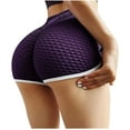 thumbnail image 2 of LoyisViDion Woman Pants Clearance Women Basic Slip Bike Shorts Pants Compression Workout Leggings Yoga Shorts Pants Purple XL, 2 of 9