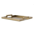 thumbnail image 2 of Butler Specialty Morante 17.5" W Stainless Steel Serving Tray - Gold, 2 of 5