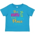 thumbnail image 3 of Inktastic Spring Break the Beach is My Happy Place Boys or Girls Toddler T-Shirt, 3 of 5
