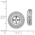thumbnail image 2 of 14K White Gold Fancy Diamond Earring Jackets (15 X 15) Made In India ejm5311-150-wa, 2 of 5