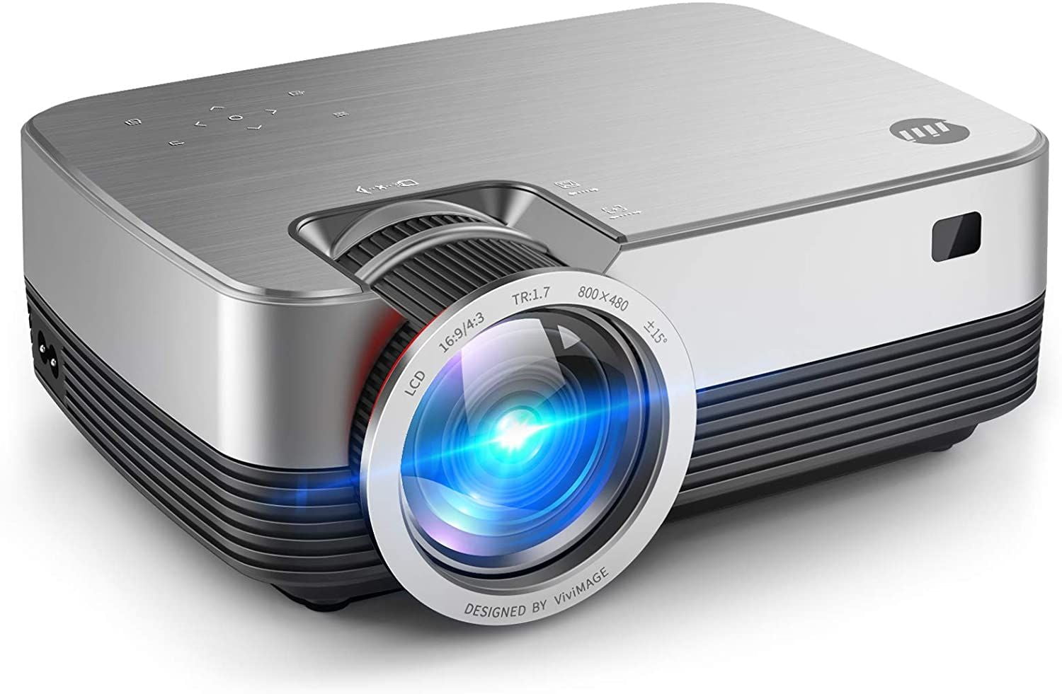 VIVIMAGE Cinemoon 580 Projector1080P Supported 4000 Lux High Brightness Video Projector with 200 Projection Size Includes HDMI Cable 