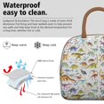 thumbnail image 3 of Womens Colorful Dinosaurs Realistic Pattern Lunch Box for Work,Insulated Lunch Bag for Women,Loncheras Para Mujer,Leakproof Adult Lunch Bag for Work,Beach,Travel,Picnic,Camping, 3 of 7