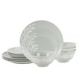 thumbnail image 2 of Mainstays Emelie Green 12-Piece Stoneware Dinnerware Set, 2 of 13