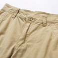 thumbnail image 4 of SWSMCLT Men's 2025 Cargo Shorts Button Cargo Classic Cargo Pocket Knee Length Shorts Billowy Casual Shorts Khaki 34, 4 of 5