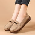 thumbnail image 6 of Elecsop Loafers for Women, Comfortable Slip On Suede Flats Metal Buckle Walking Shoes, 6 of 12